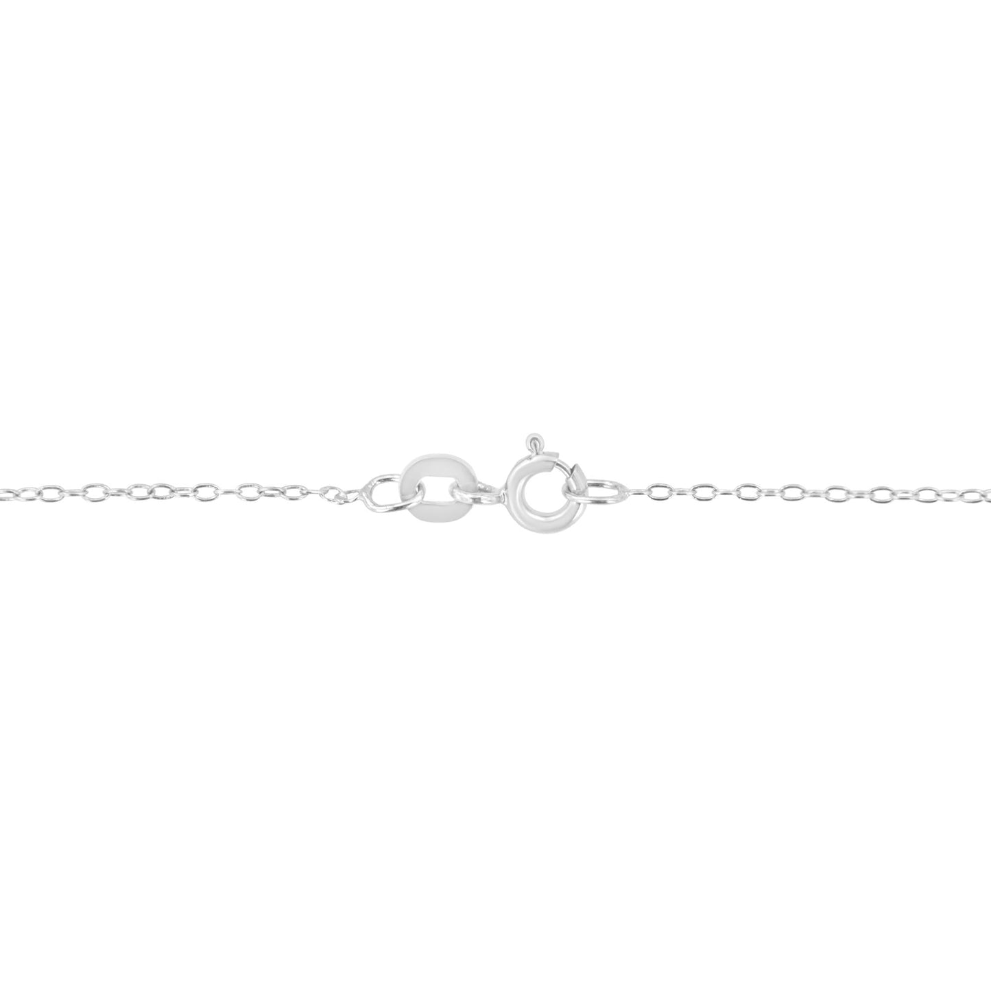 14KT White Gold 1/2 cttw Diamond Floral Cluster Pendant Necklace (HI,