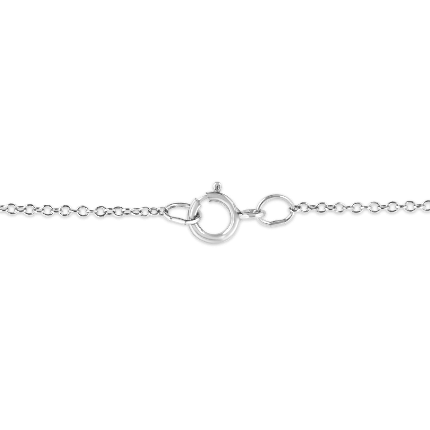 .925 Sterling Silver Prong-Set Diamond Accent Cross 18" Pendant